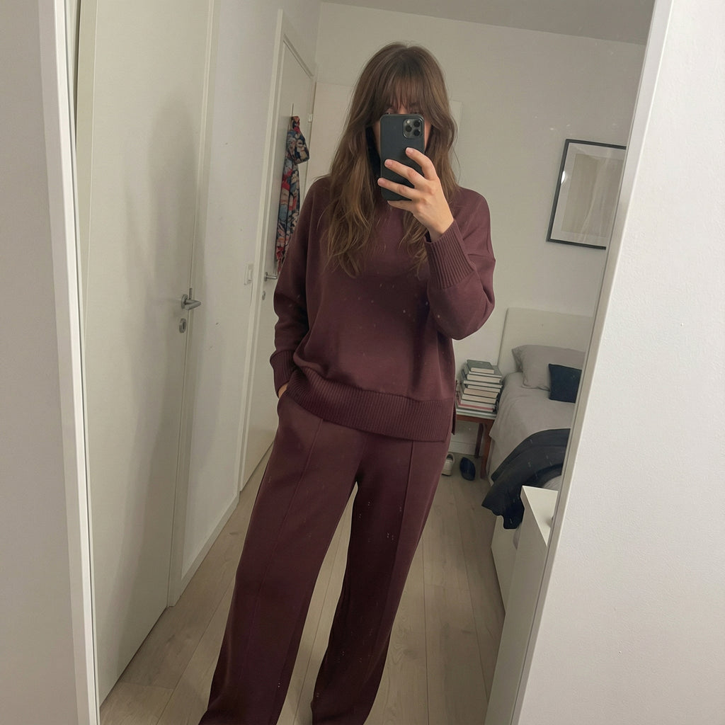 Rosalia - Conjunto de sudadera holgada