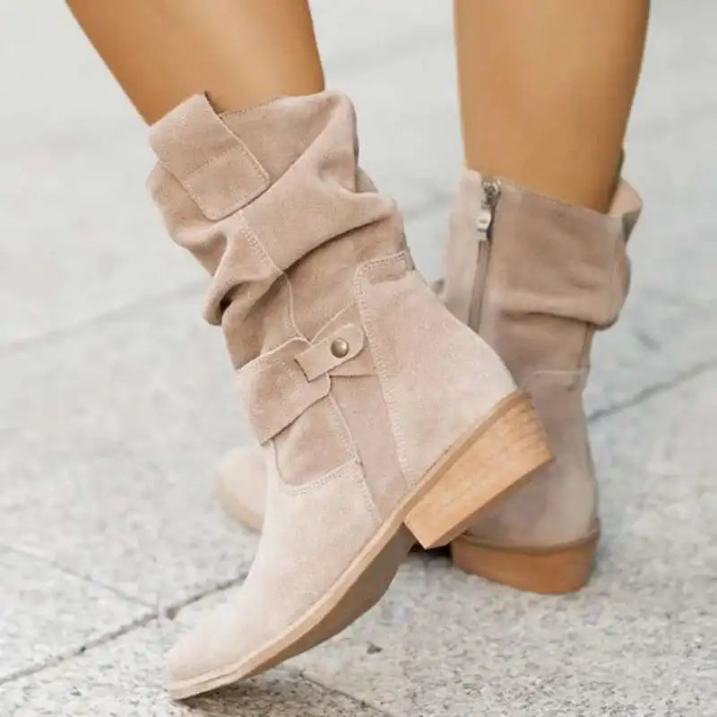 Botas de ante hasta la rodilla para mujer