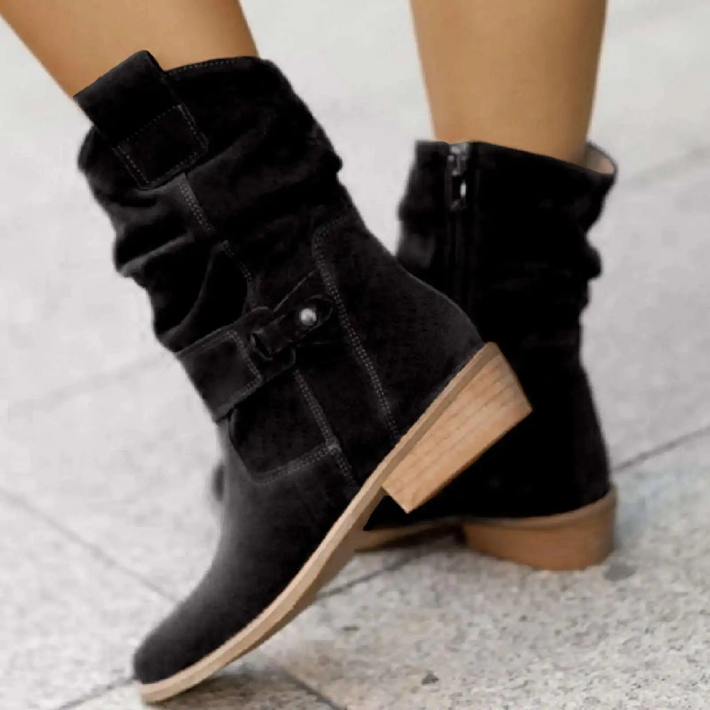 Botas de ante hasta la rodilla para mujer