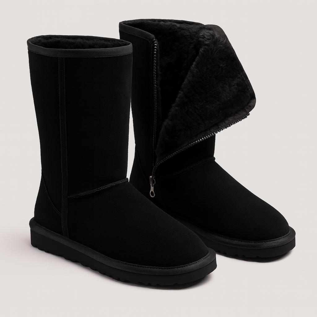 Botas de invierno impermeables con forro para mujer