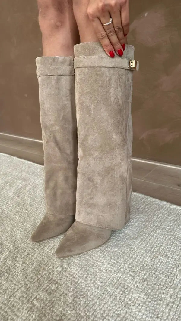 Botas elegantes hasta la rodilla para mujer