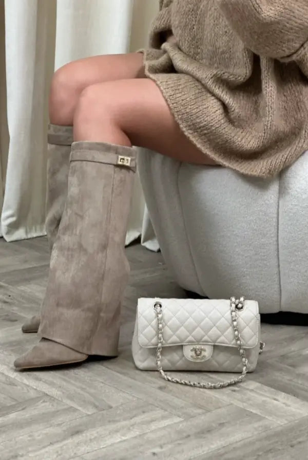 Botas elegantes hasta la rodilla para mujer
