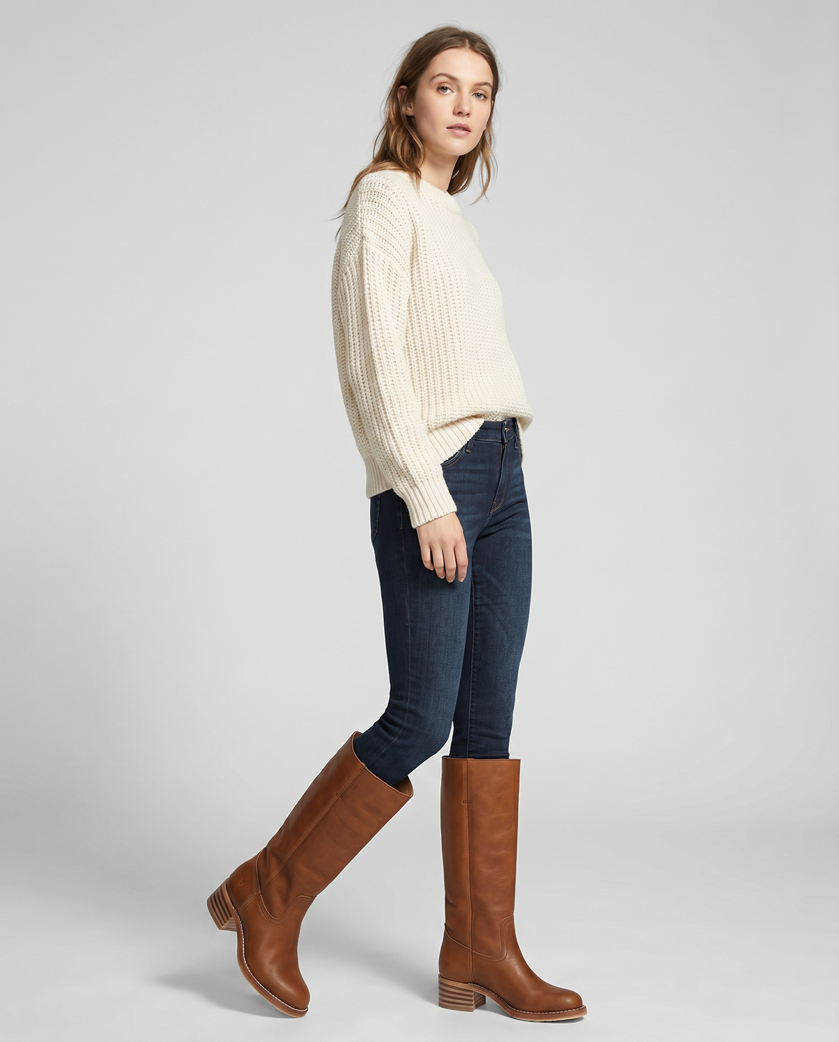 Botas de inspiración cowboy hasta la rodilla para mujer