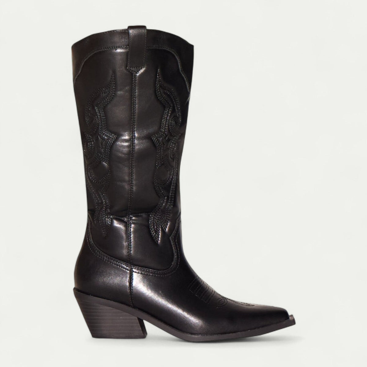 Botas cowboy estilo western hasta la rodilla para mujer