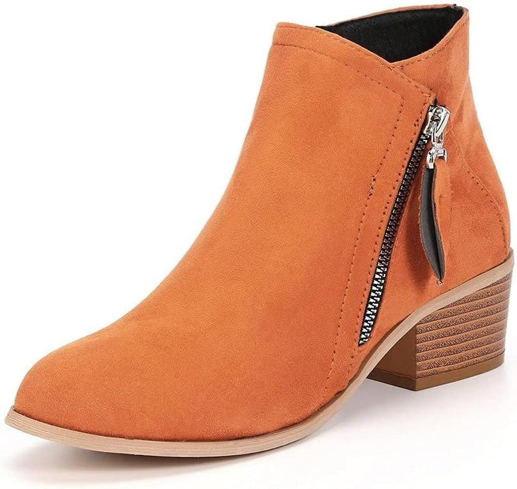 Botines cortos de ante para mujer