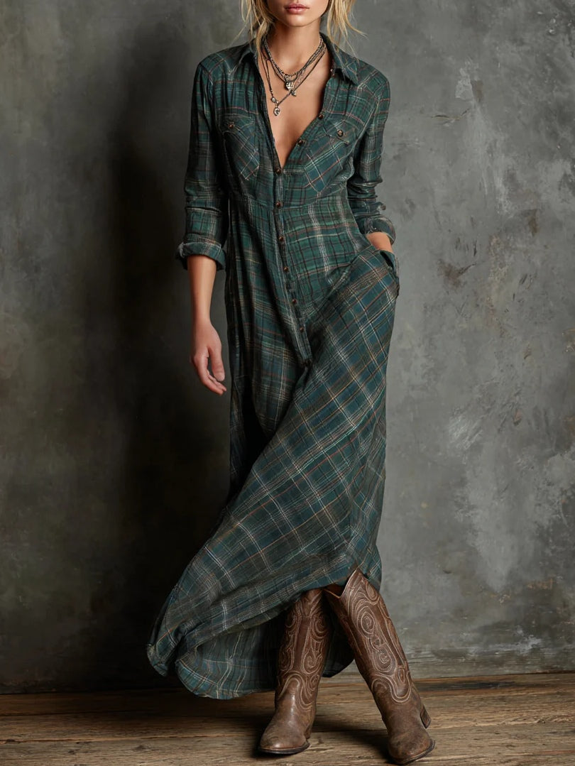 Mercedes – Vestido Verde Imperial